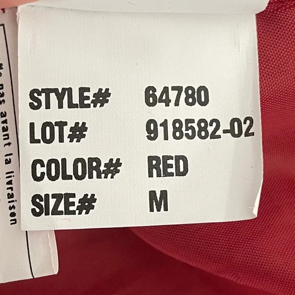 Sam Edelman Classic 2 Button Notch Collar Wool Poly Blend Lined Coat Red Sz M - Picture 13 of 16